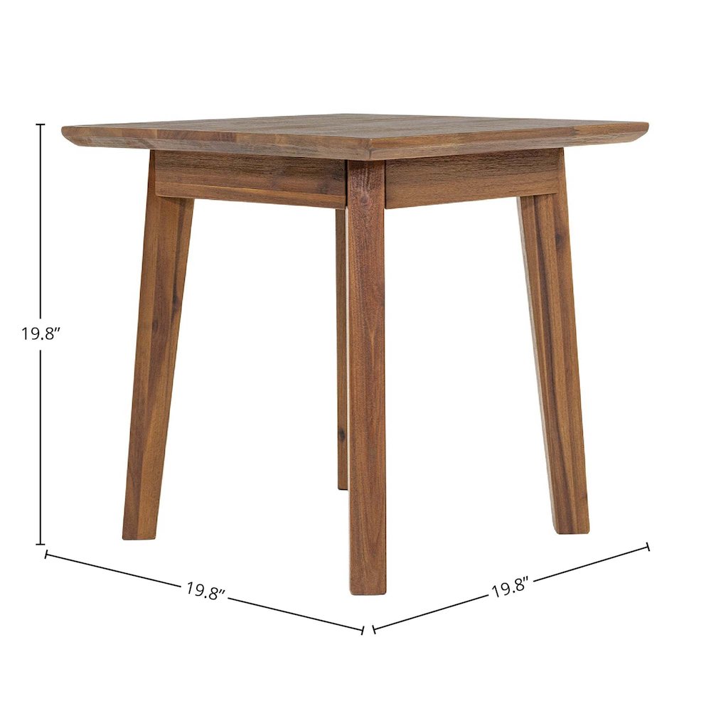 Gia Side Table - Warm Pecan. Picture 3