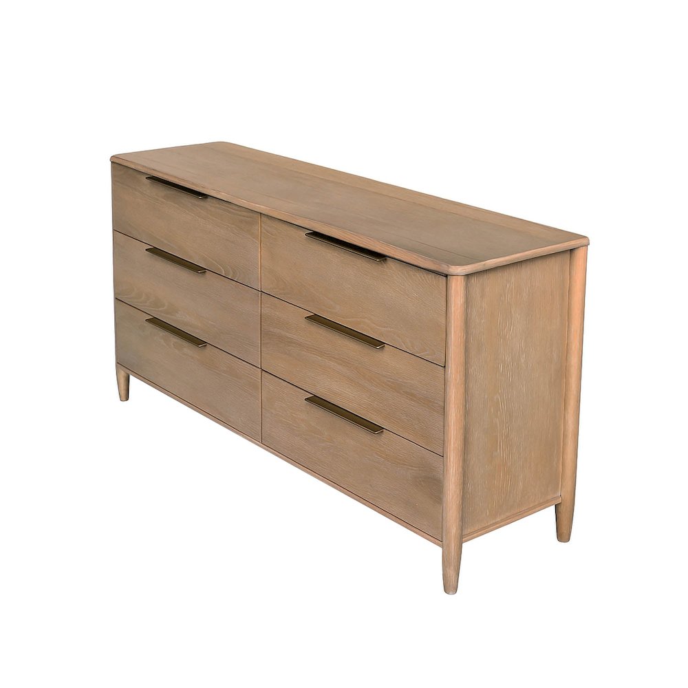 Kamelia 6 Drawer Dresser - Sand. Picture 1