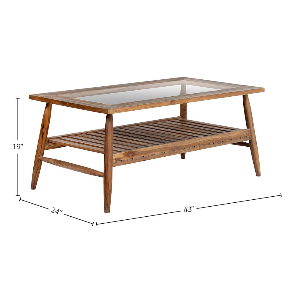 Vineyard Outdoor - Rectangular Coffee Table. Picture 3