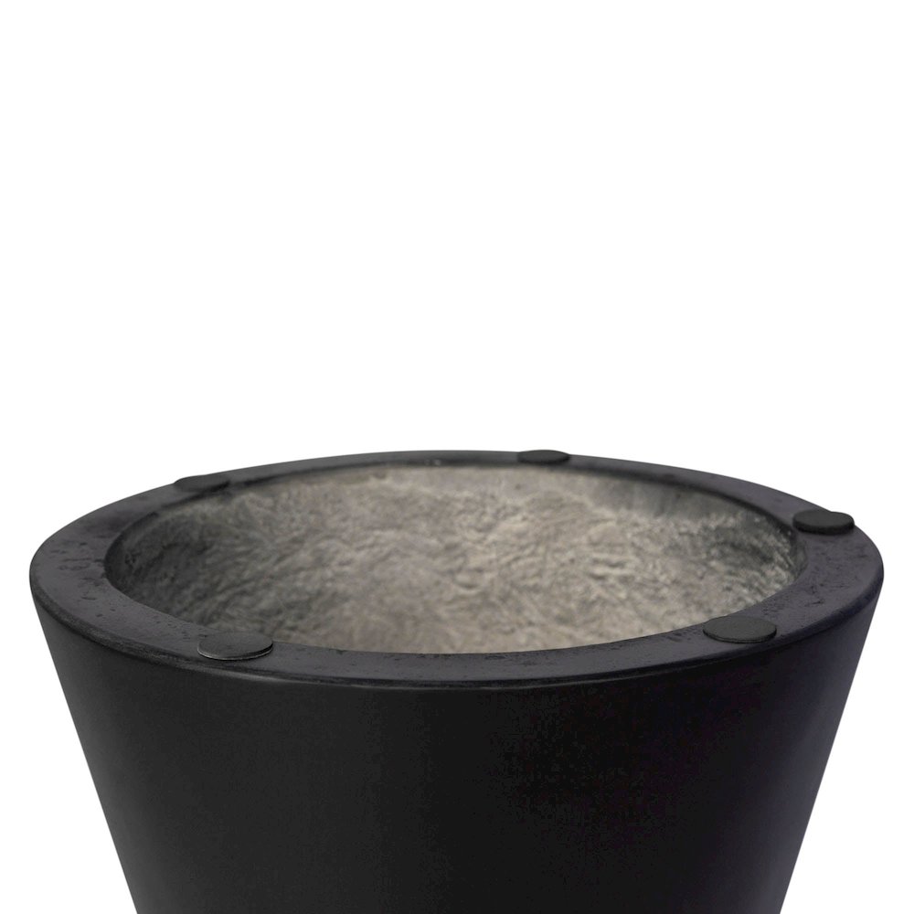 Concrete Mineral Side Table - Black. Picture 8