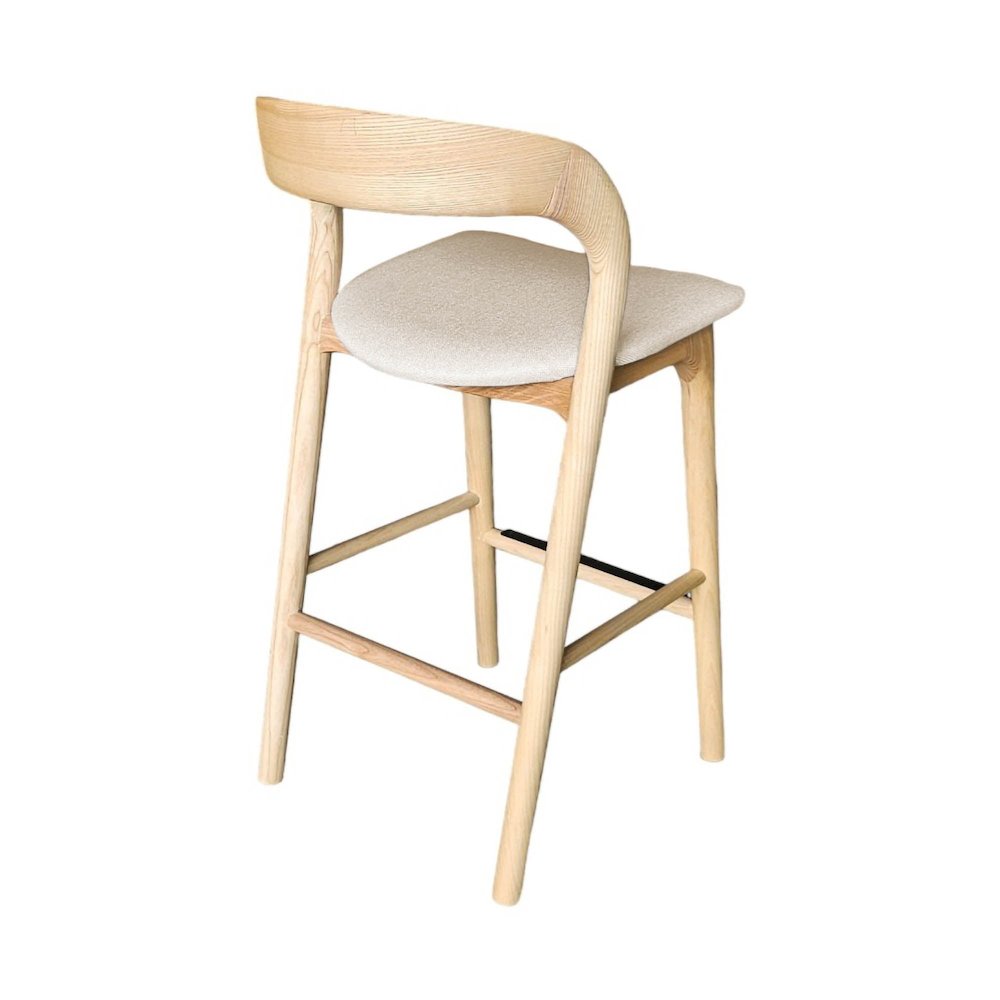 Rotondo Counter Stool - Natural Frame. Picture 7
