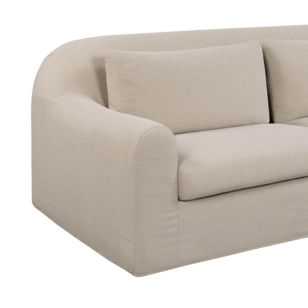 Harper Slipcover Sofa - Linen Malt. Picture 6