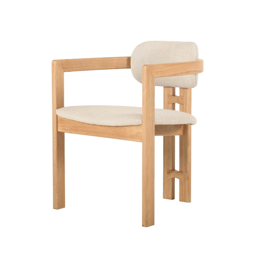 Monterrey Dining Chair - Cream Tweed. Picture 1