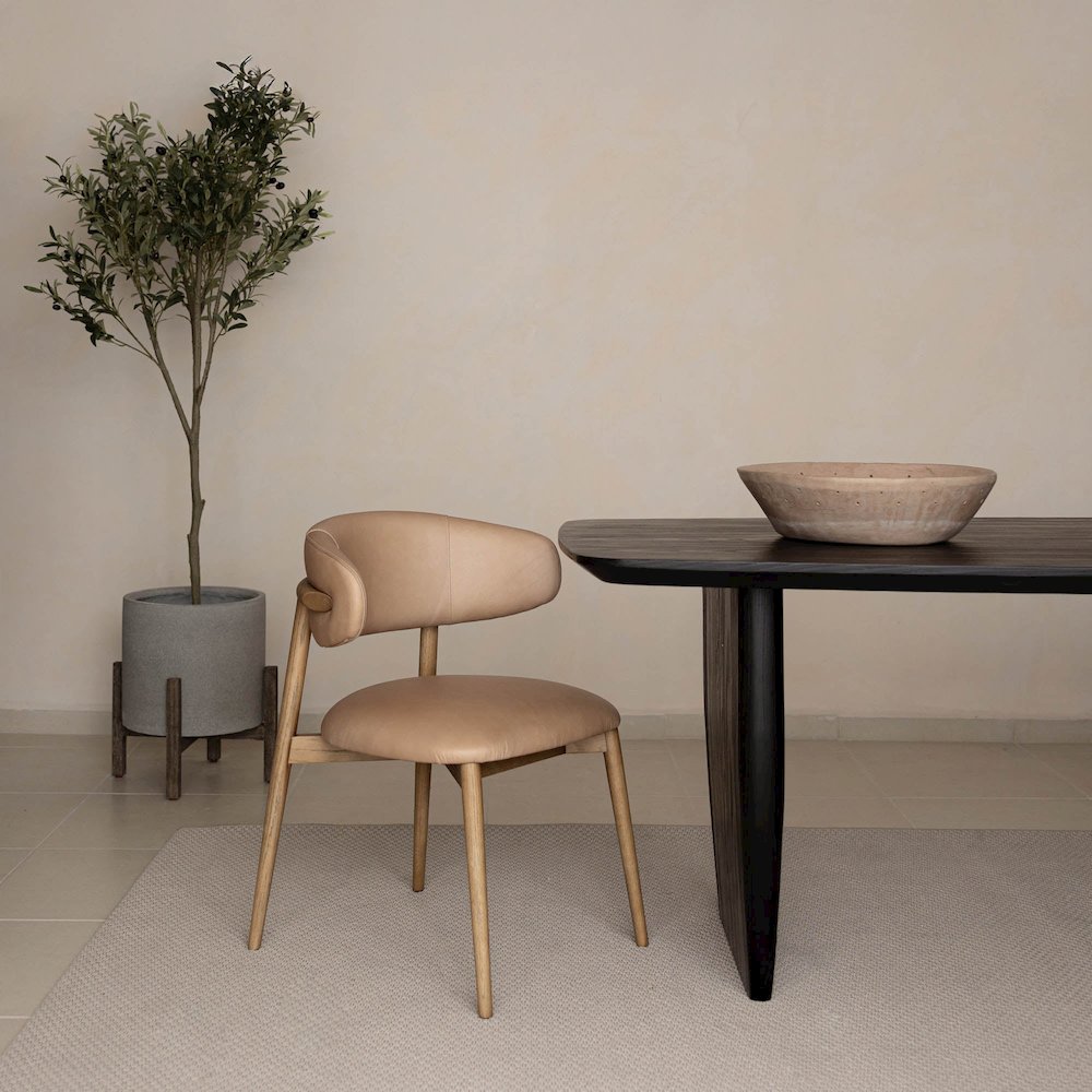 Milo Dining Chair - Nude. Picture 10