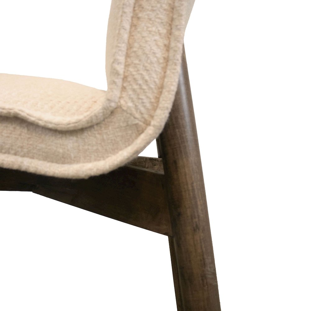 Franklyn Dining Chair - Crosshatch Pebble Cream. Picture 6