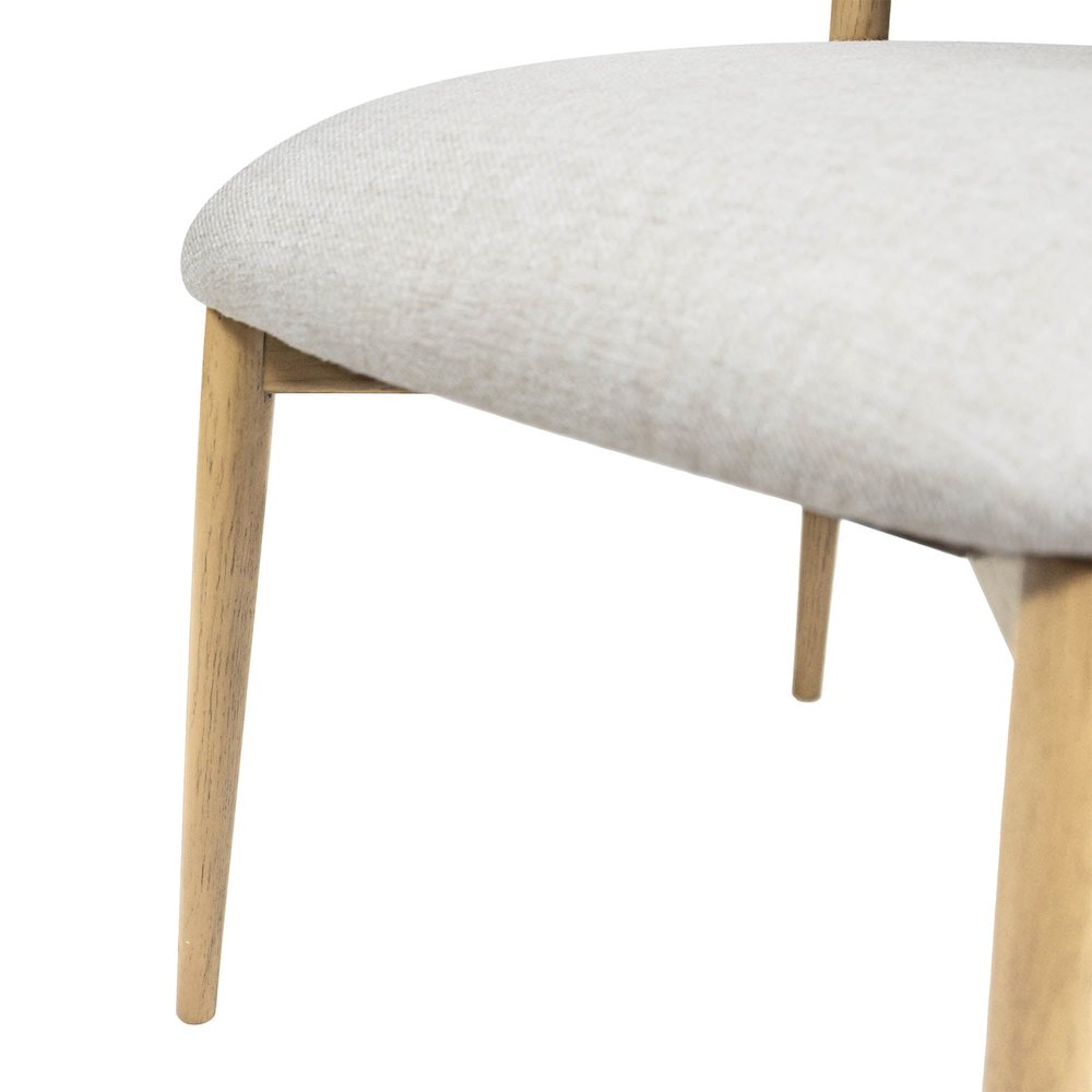 Milo Dining Chair - Vanilla Tweed. Picture 10