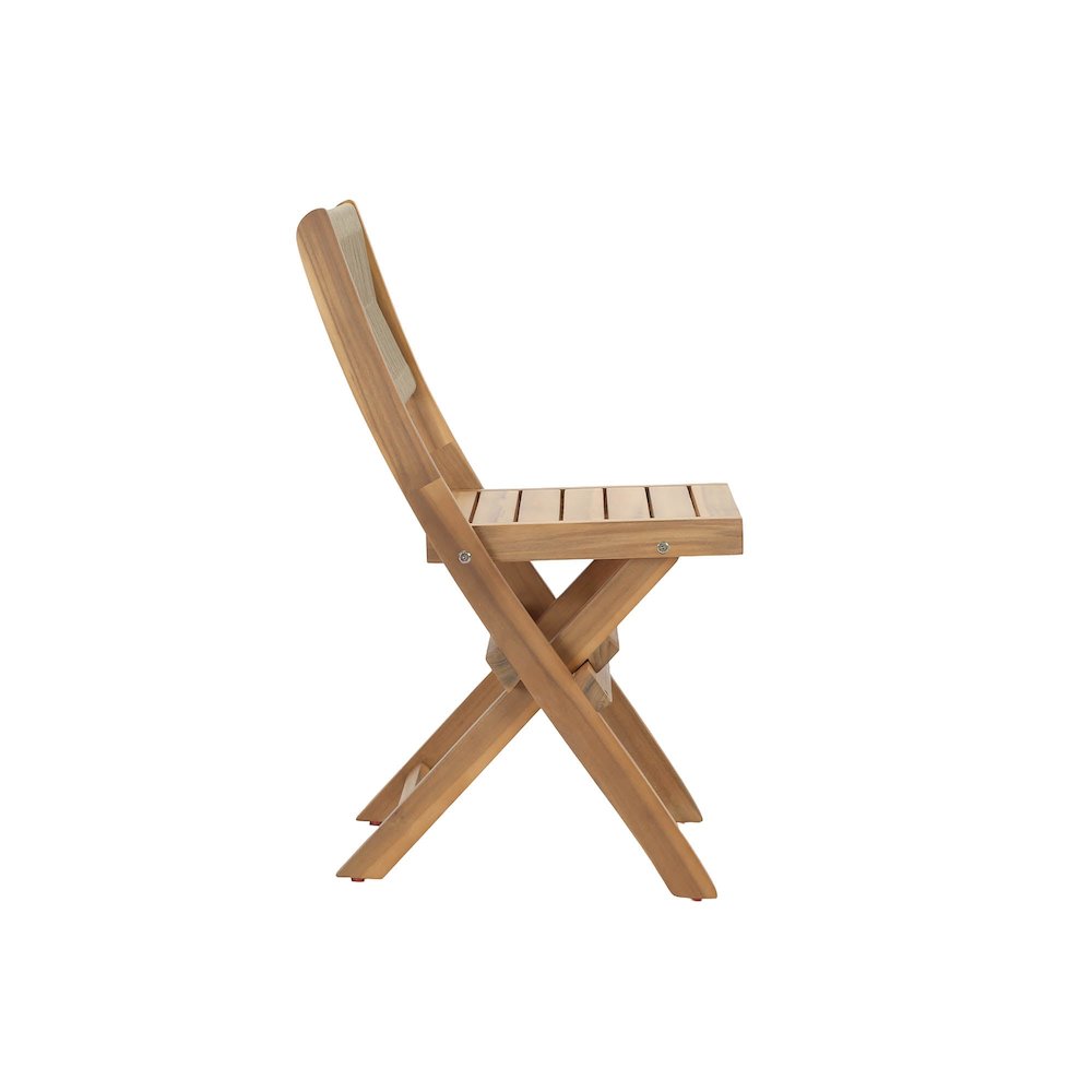 Balcony Outdoor - Foldable Bistro Set (1 Table & 2 Chairs). Picture 9