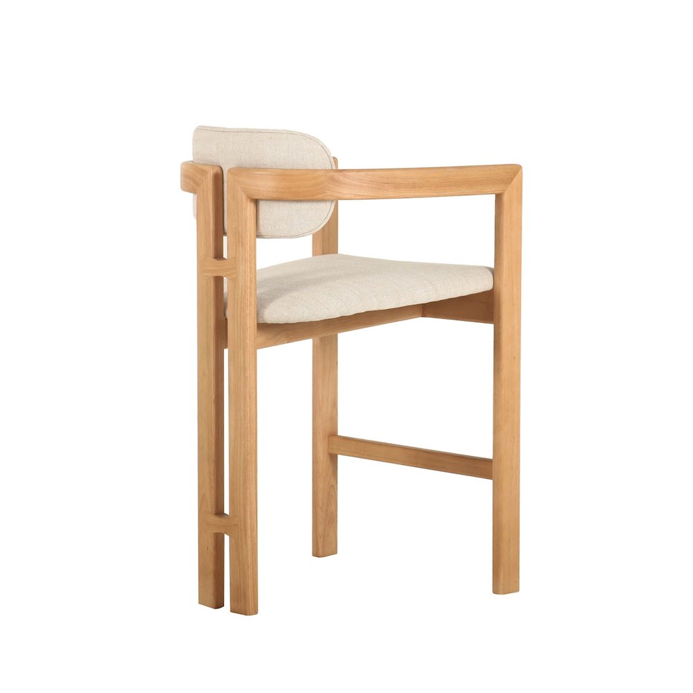 Monterrey Counter Stool - Cream Tweed. Picture 7