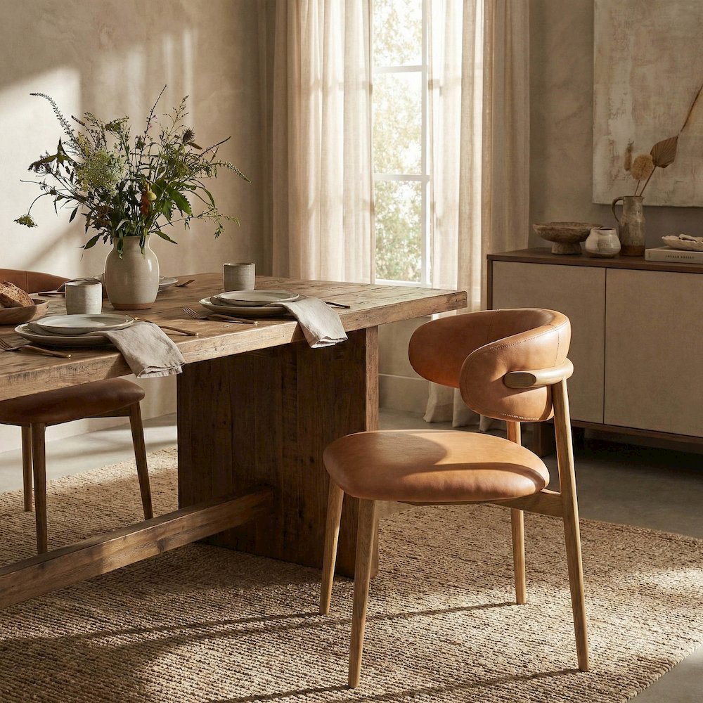 Milo Dining Chair - Tan. Picture 2