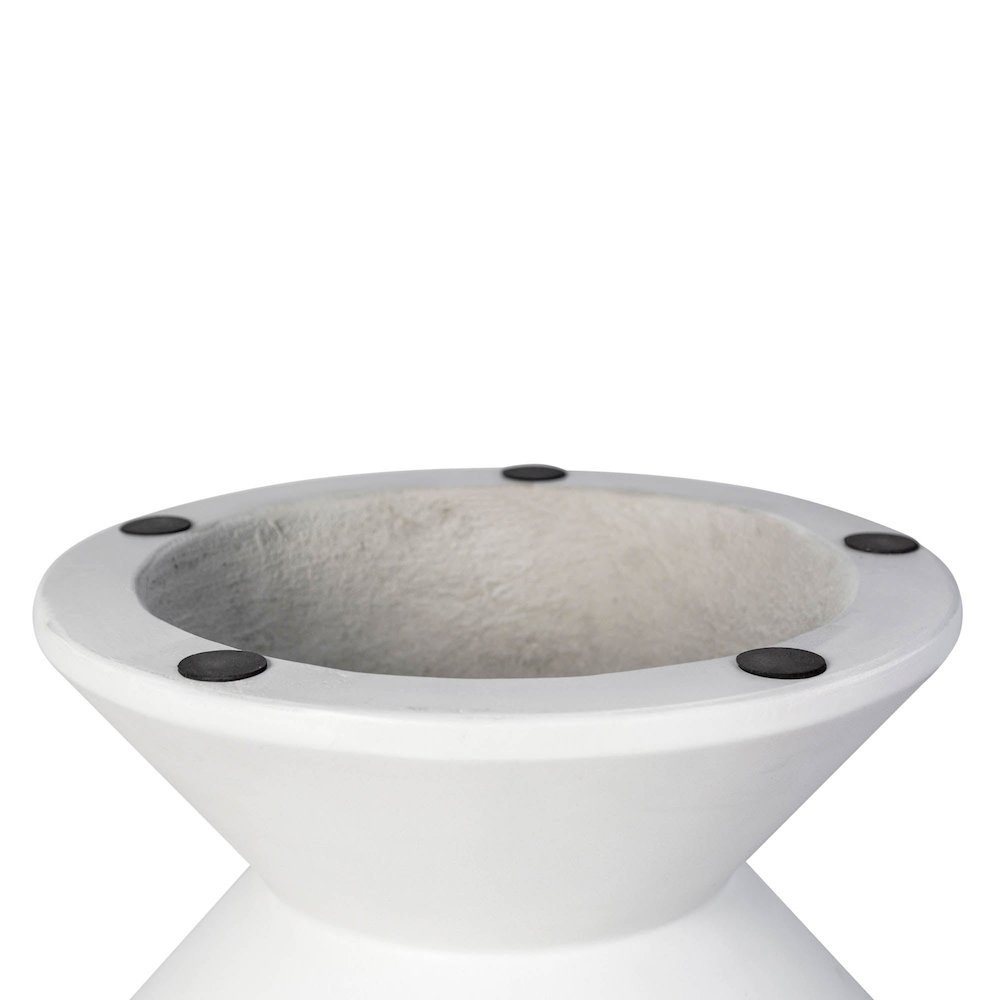 Concrete Inverted Side Table - White. Picture 8
