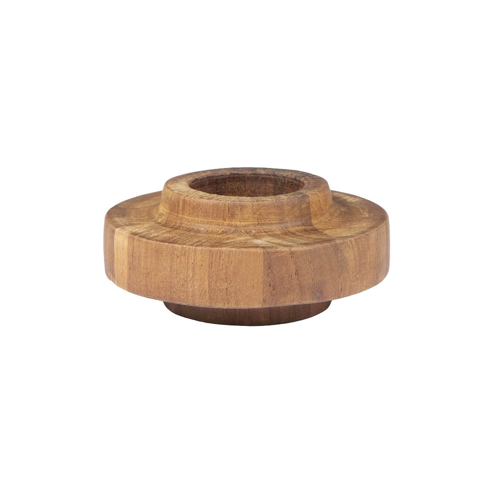 D-Bodhi Ring Candle Holder - Wood Grain. Picture 1