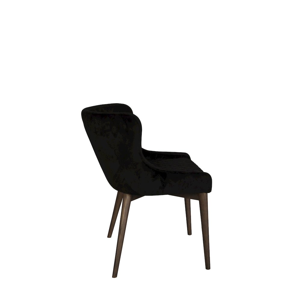 Mila Dining Chair - Black Velvet. Picture 11