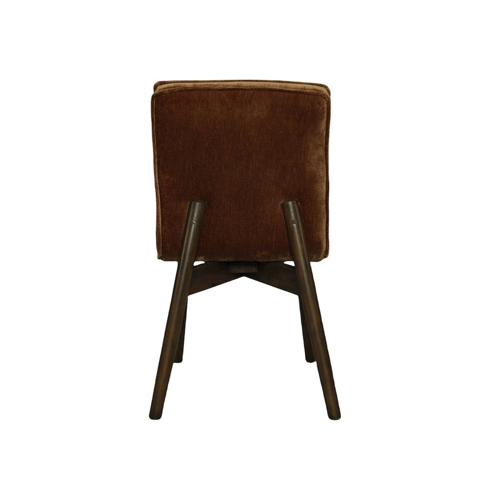 Franklyn Dining Chair - Distressed Velvet Bronze. Picture 7