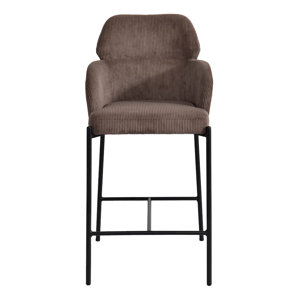 Allegra Counter Stool - Corduroy Brown. Picture 5