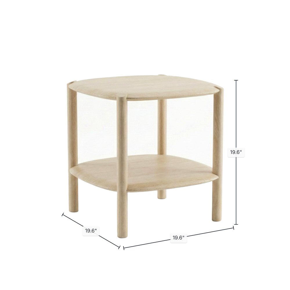 Runway Side Table - Light Oak. Picture 3