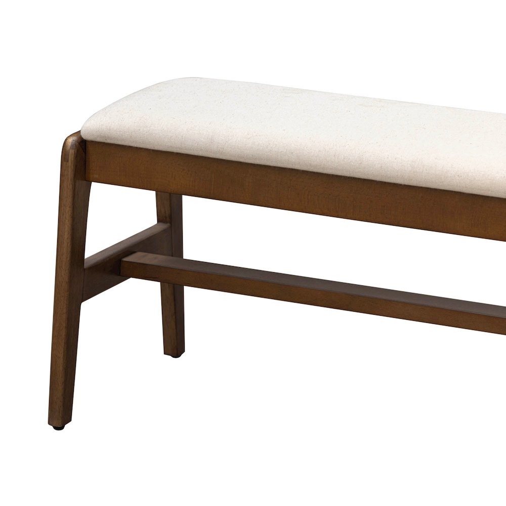 Remix Upholstered Bench - Cream. Picture 5