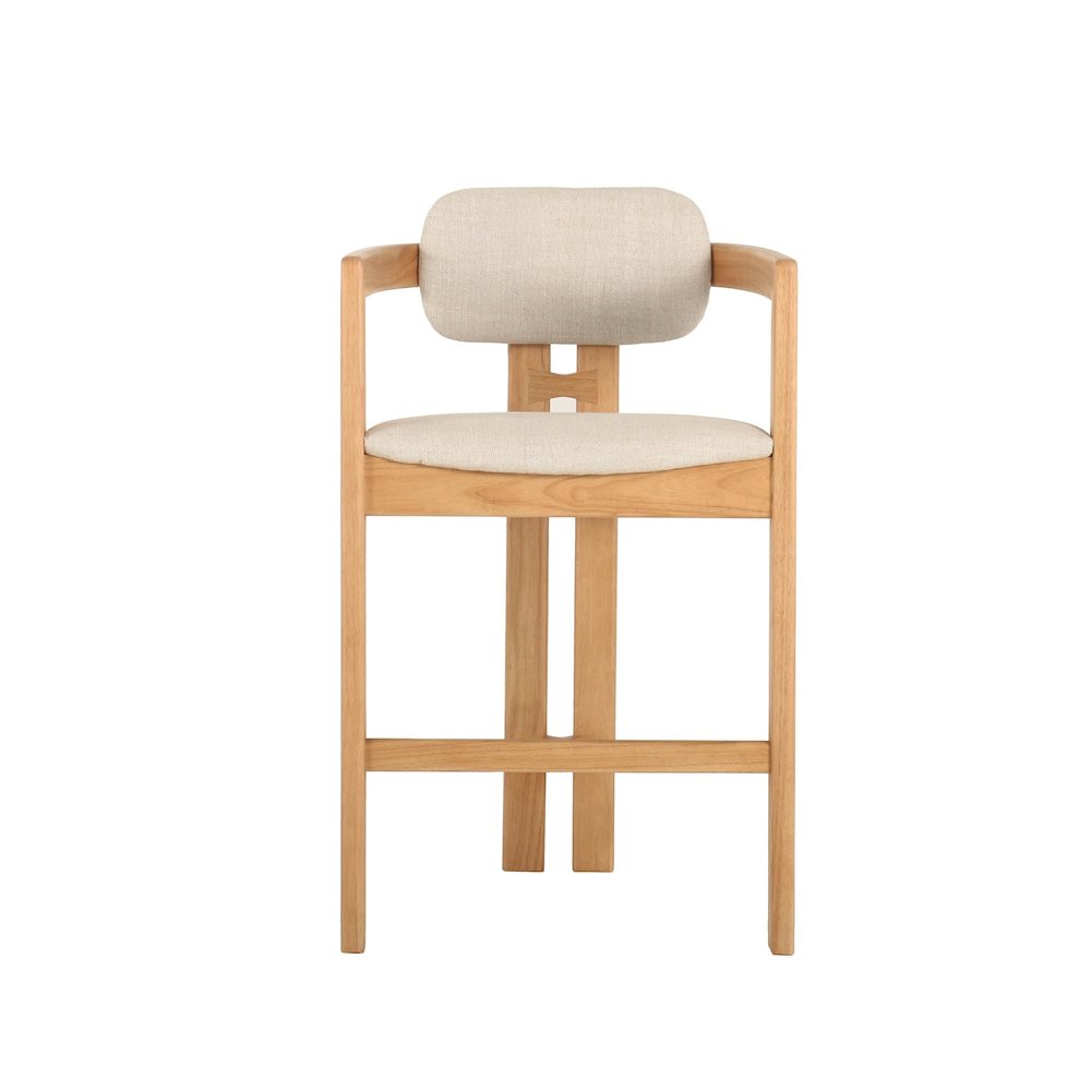 Monterrey Counter Stool - Cream Tweed. Picture 5