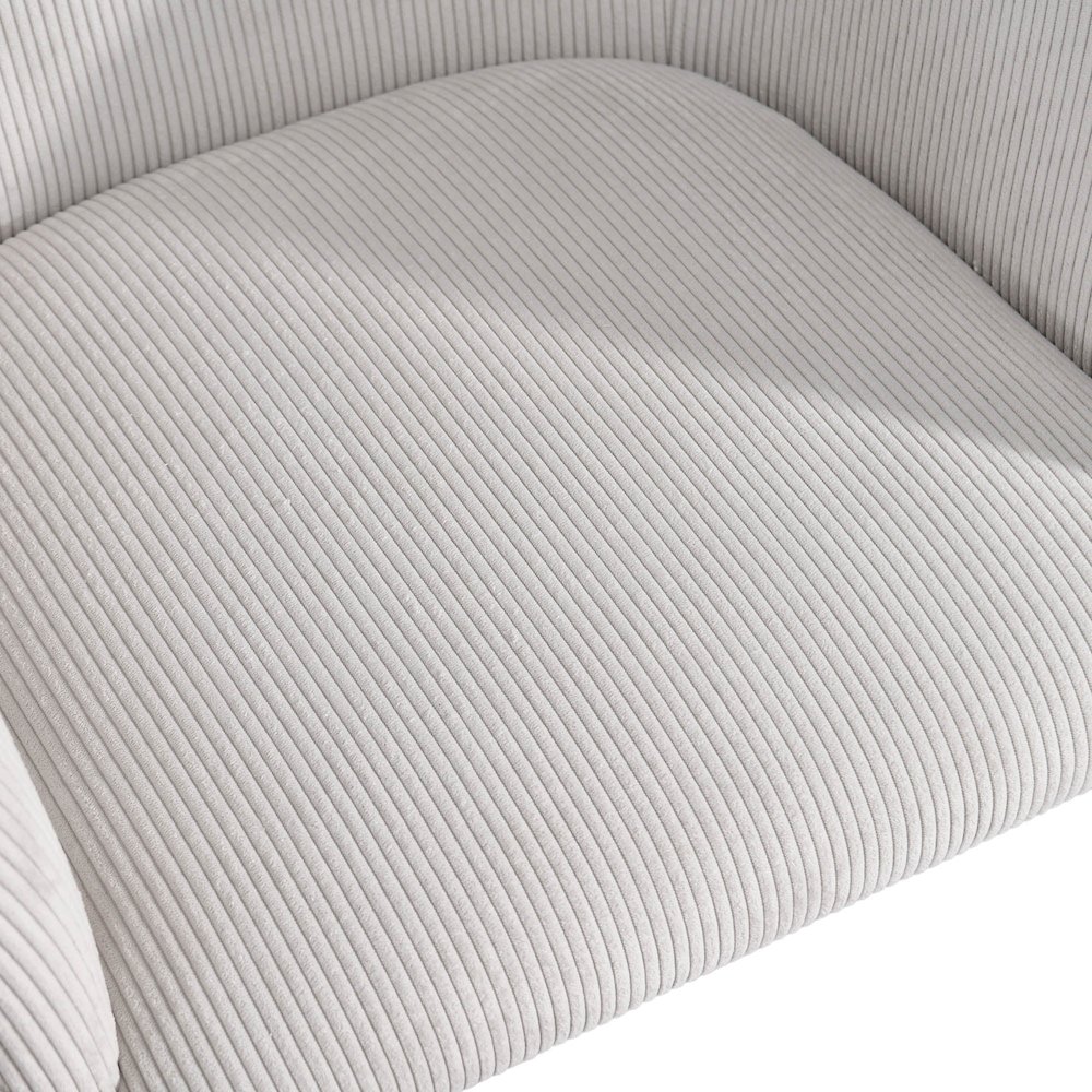 Allegra Dining Chair - Corduroy White. Picture 11