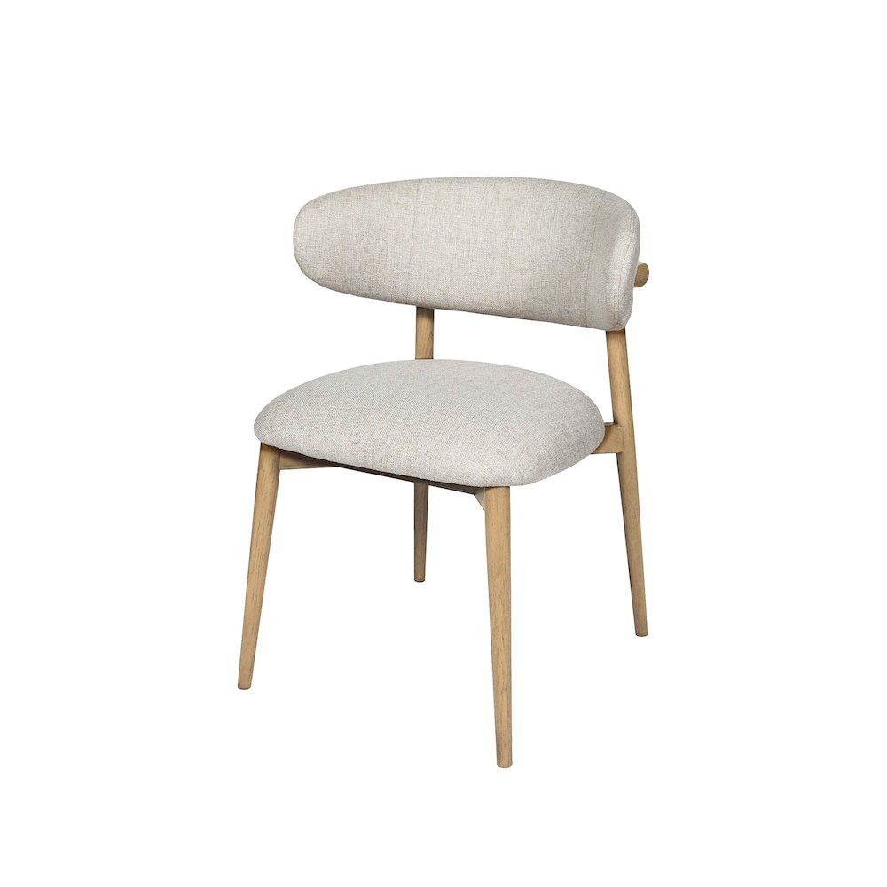 Milo Dining Chair - Vanilla Tweed. Picture 1