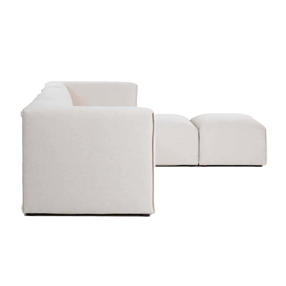 Premium Right Modular Sectional with Ottoman. Picture 6