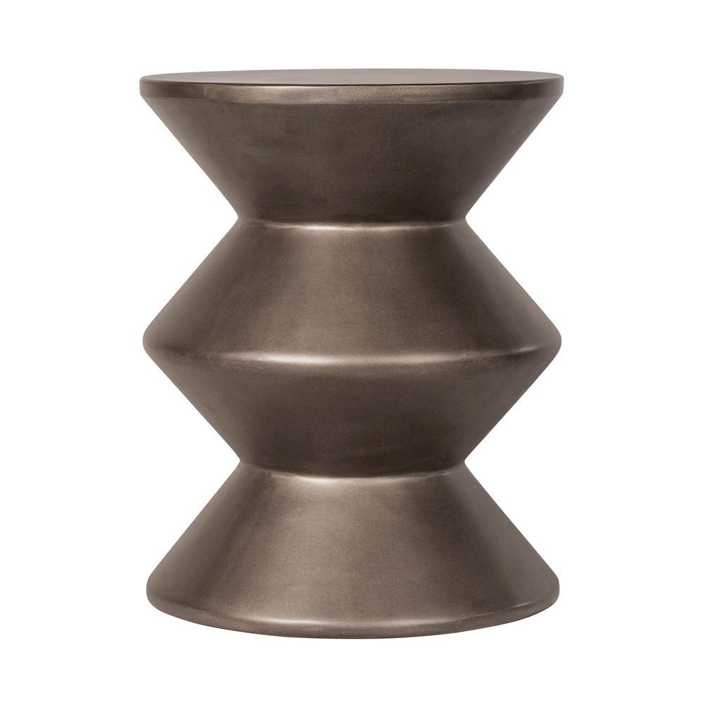 Concrete Inverted Side Table - Bronze. Picture 4