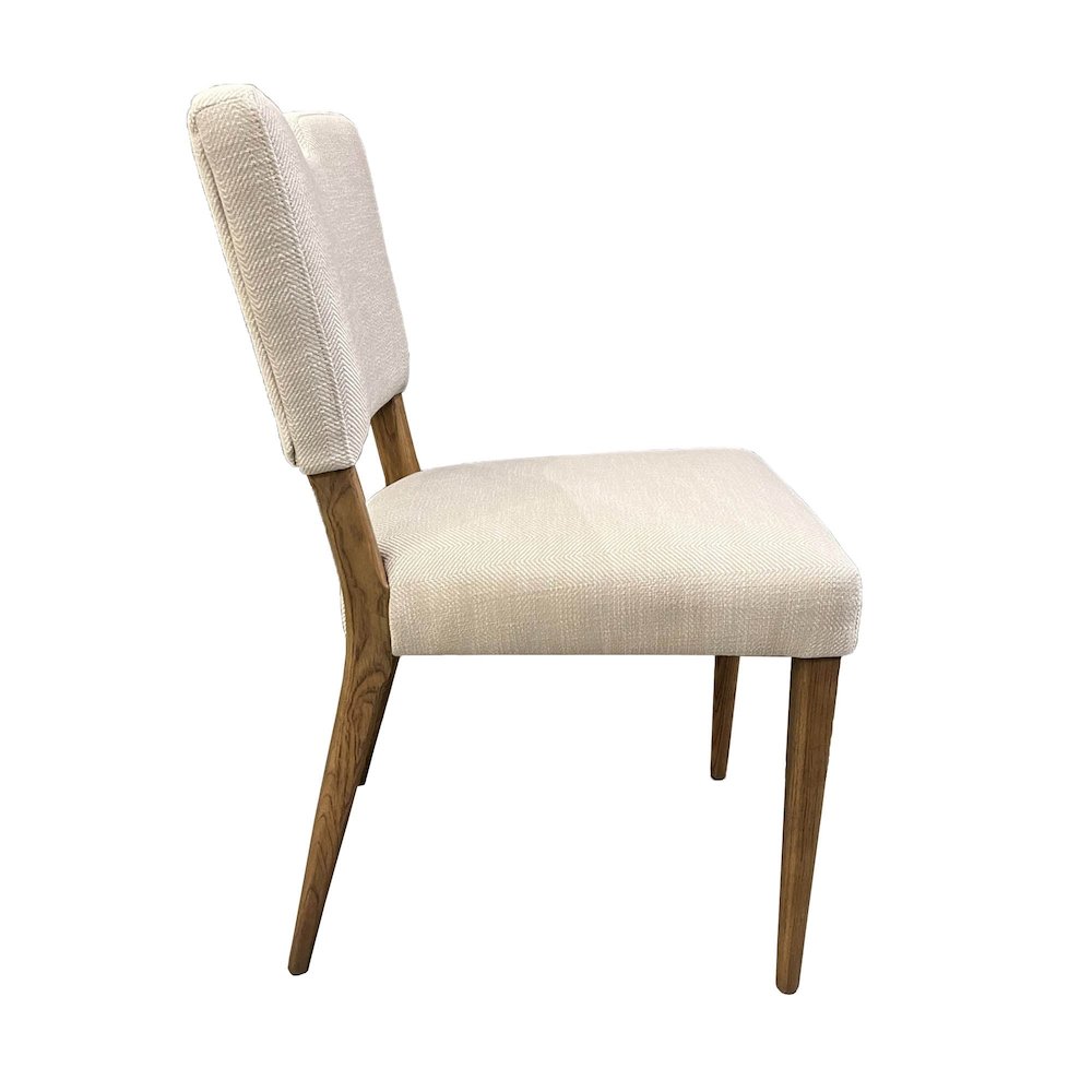 Luella Dining Chair - Sandy Beige/Cool Brown Legs. Picture 6