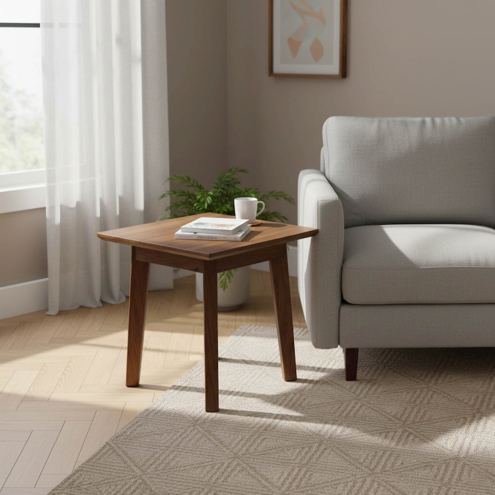 Gia Side Table - Warm Pecan. Picture 2