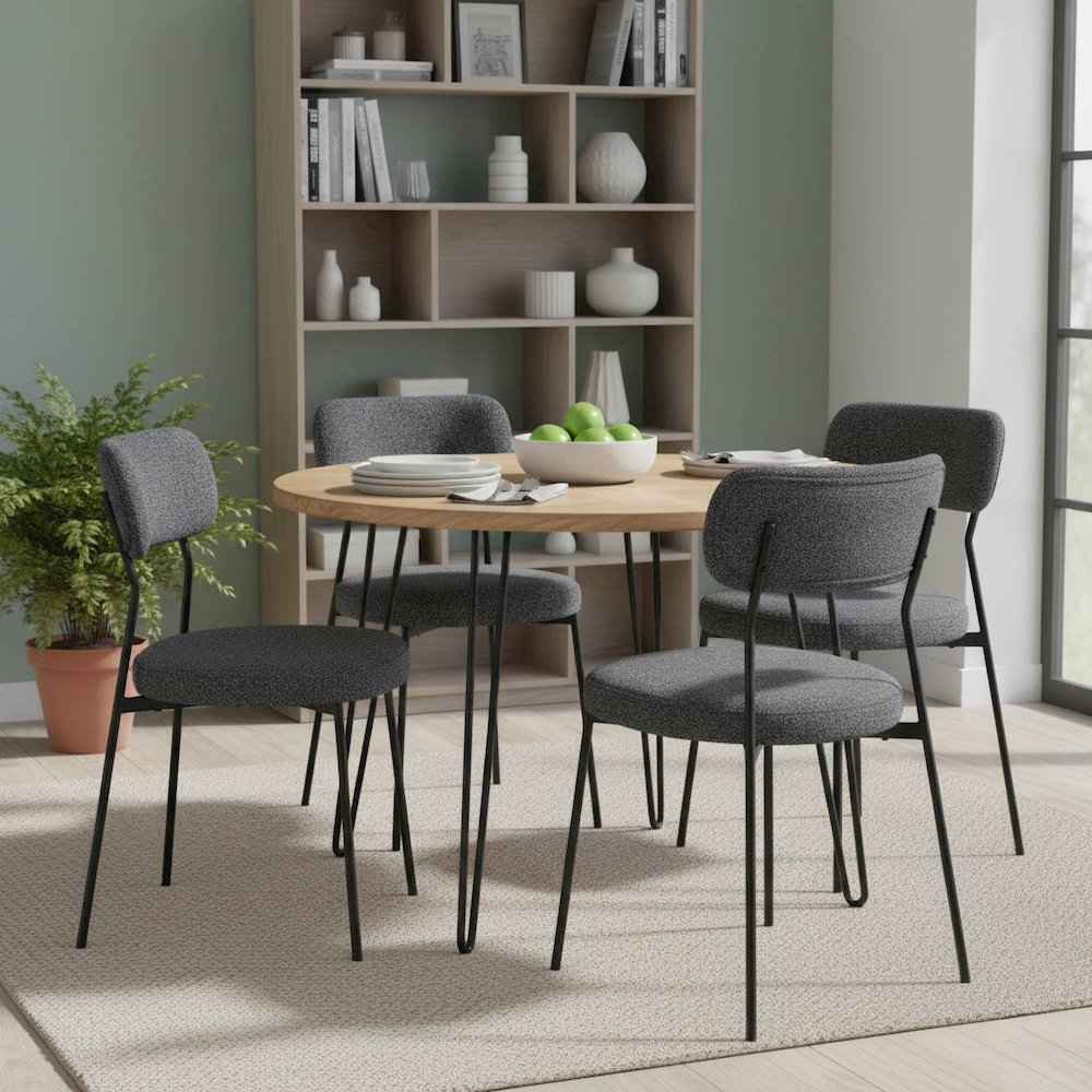 Kai Dining Chair - Chunky Grey. Picture 2