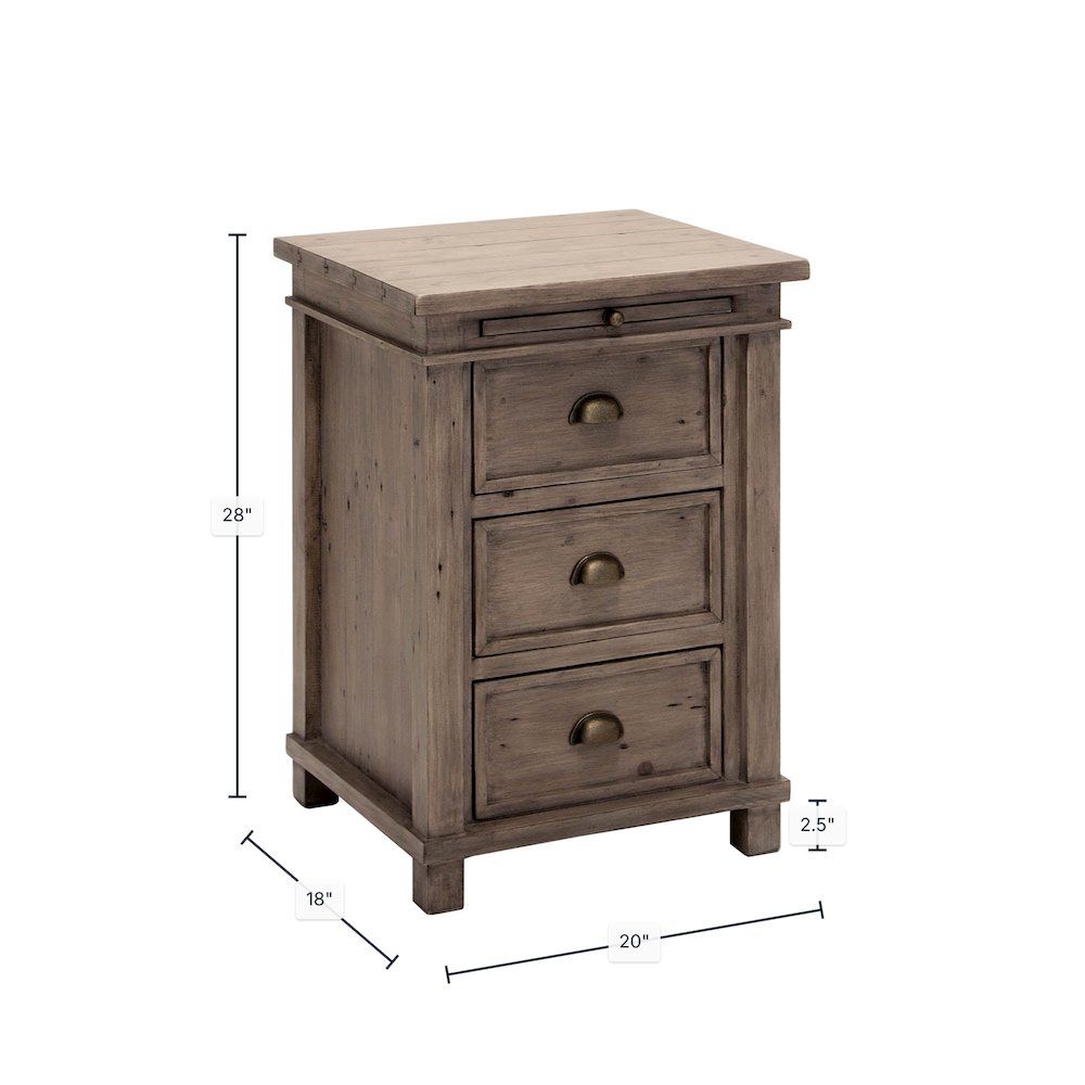 Settler Nightstand - Sundried. Picture 3