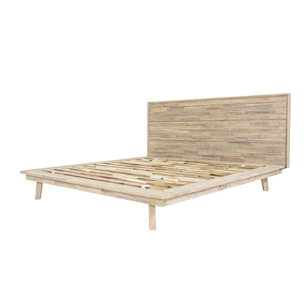 Gia King Bed - Light Driftwood. Picture 1