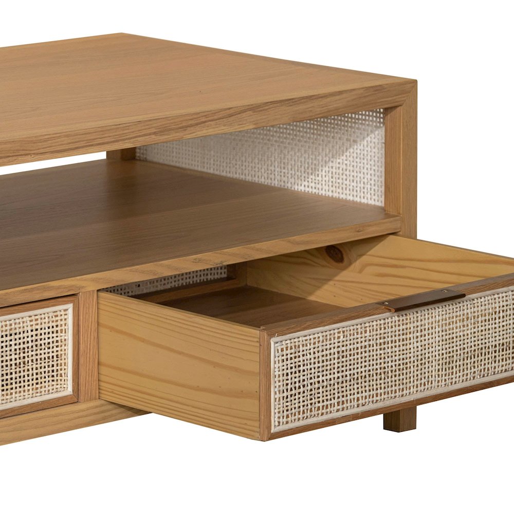 Rattan Coffee Table - Natural. Picture 5