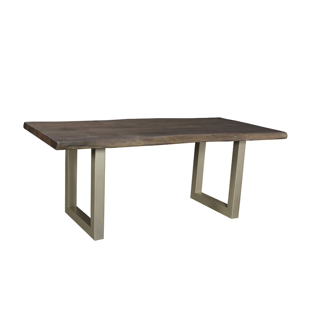 TAJ Dining Table - Vinegar Matte Top/ U Tube Metal Base. Picture 4