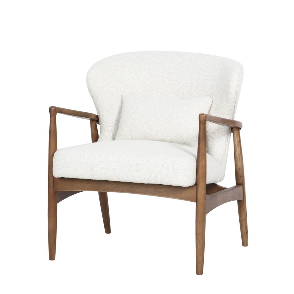 Rhodes Club Chair - Snow. Picture 1