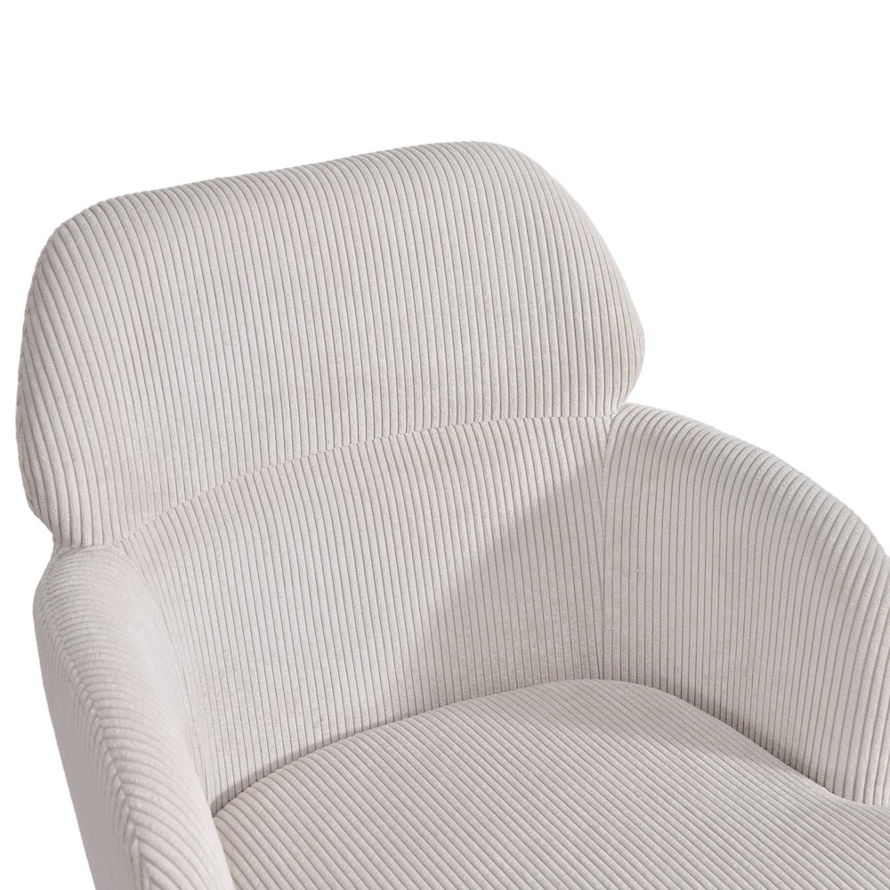 Allegra Counter Stool - Corduroy White. Picture 9