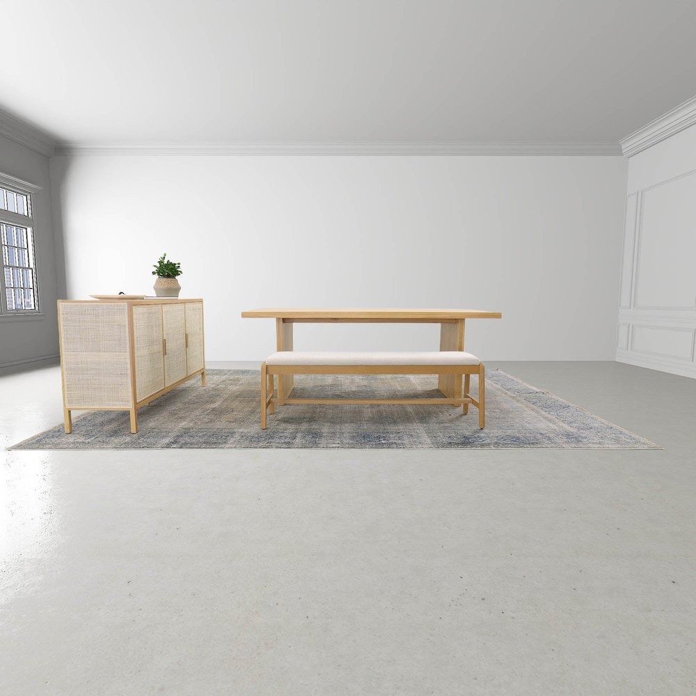 Rattan Dining Table - Natural. Picture 10