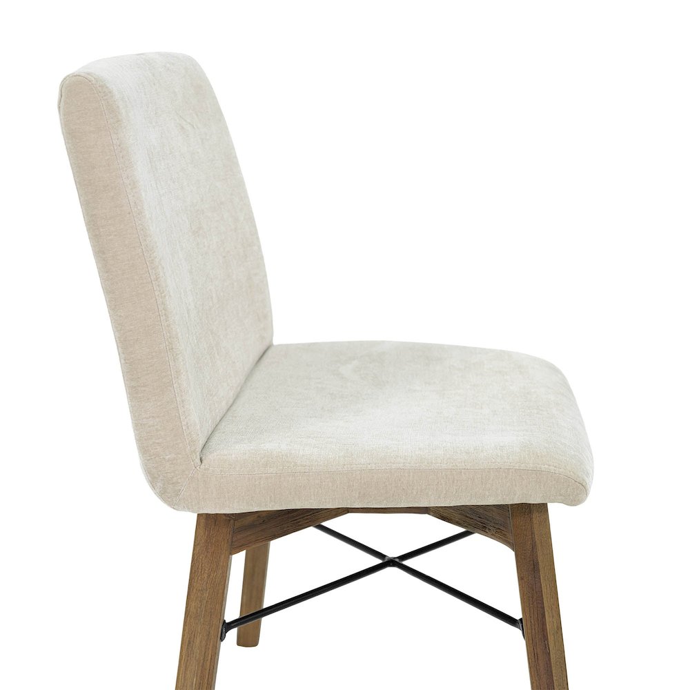 Gia Dining Chair - Warm Pecan - Sand. Picture 10