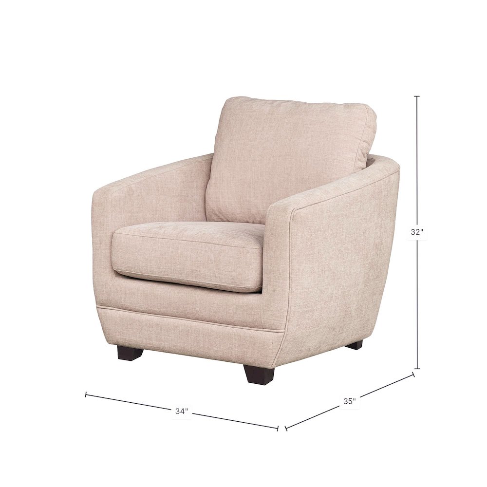 Baltimo Club Chair - Pale Rose (VT). Picture 3