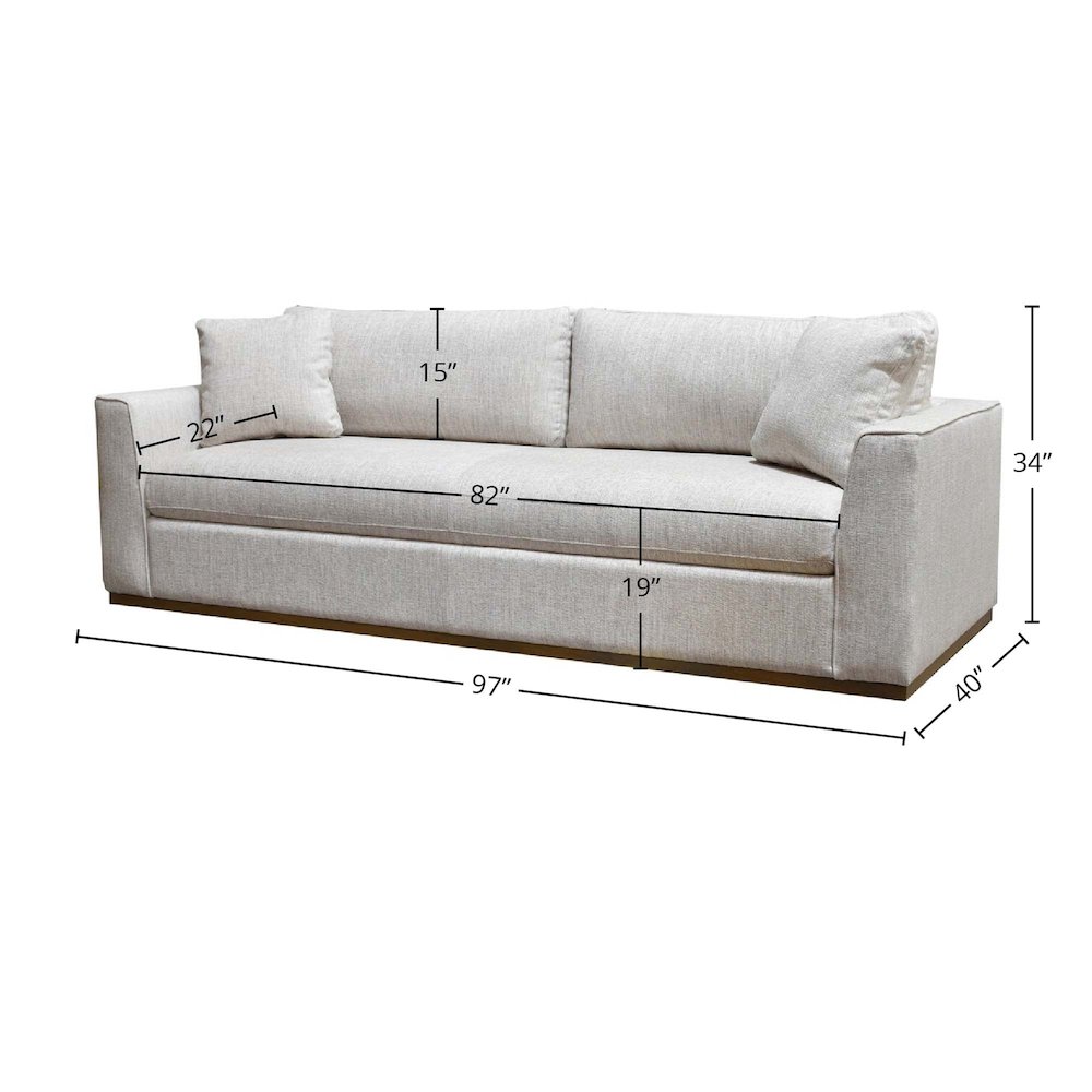 Anderson Sofa - Woven Linen. Picture 3