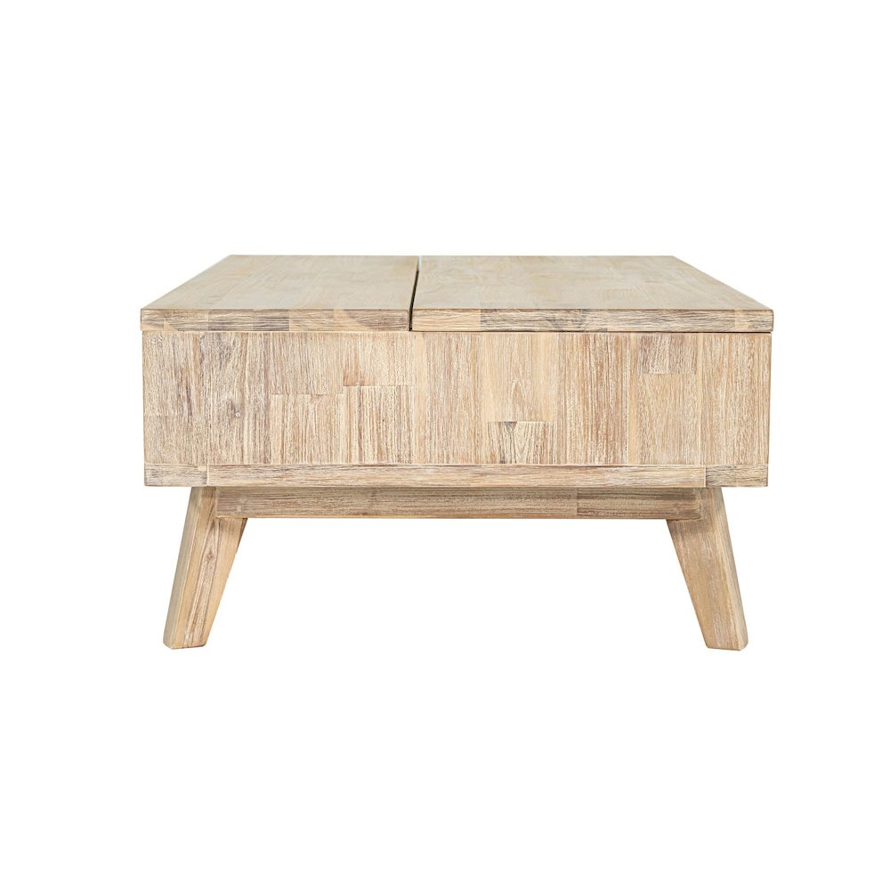 Gia Coffee Table with Lift Top - Light Driftwood. Picture 8