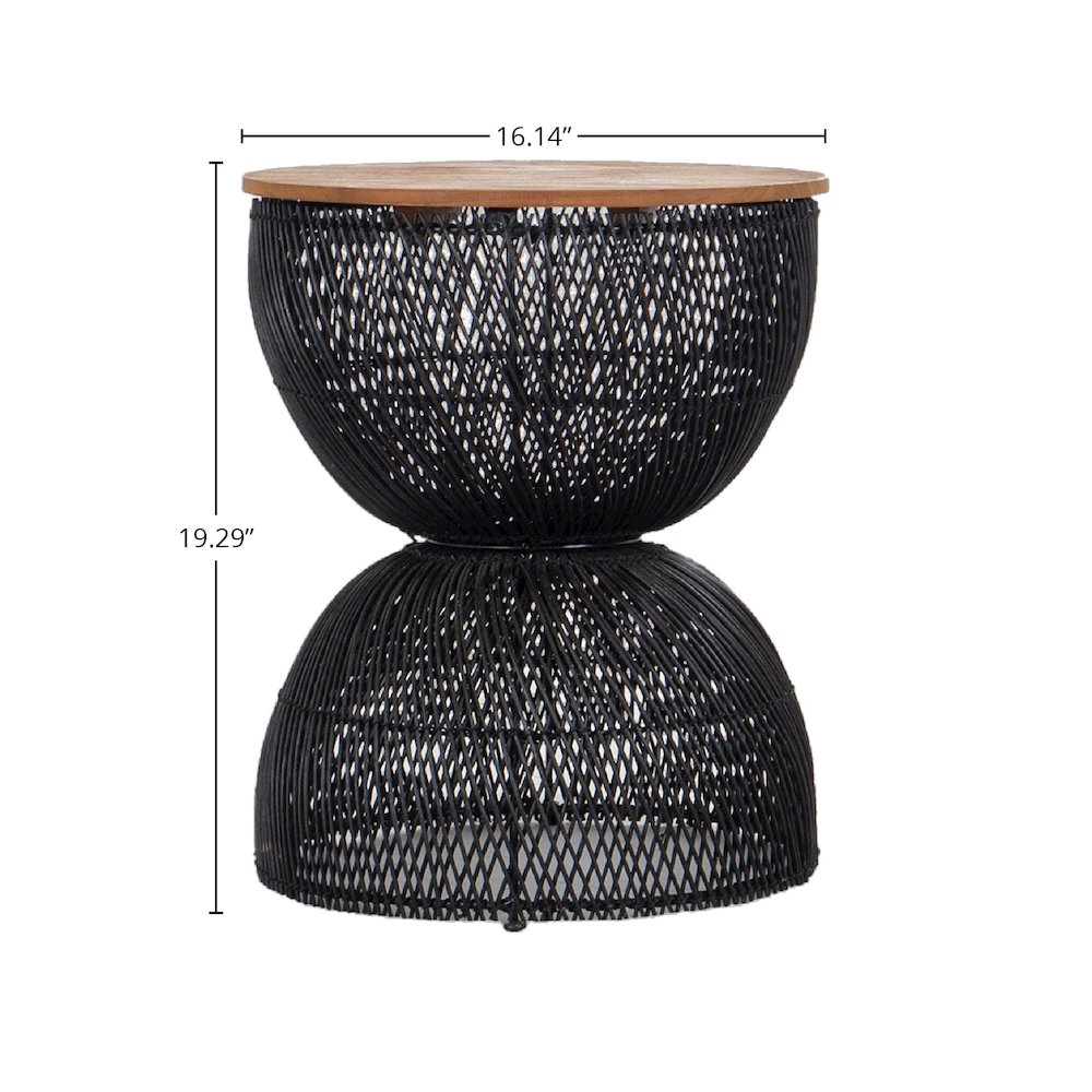 D-Bodhi Wave Side Table - Black. Picture 11