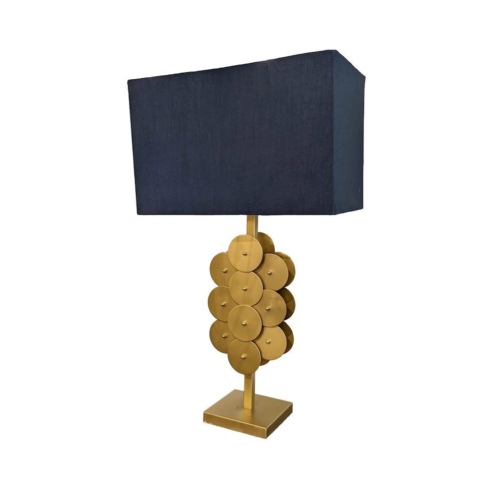 Skye Brass Disc Lamp. Picture 1