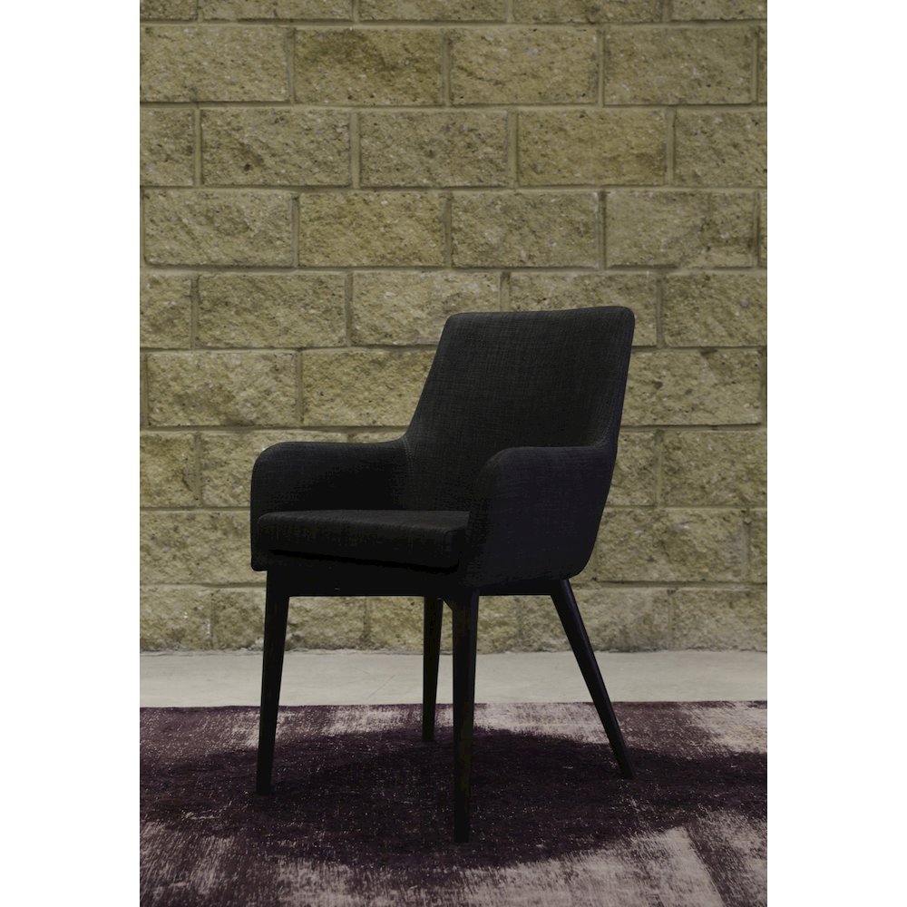 Fritz Arm Dining Chair - Dark Grey. Picture 9
