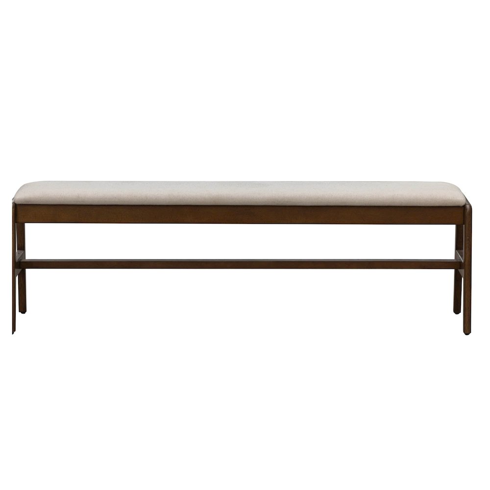 Remix Upholstered Bench - Cream. Picture 4
