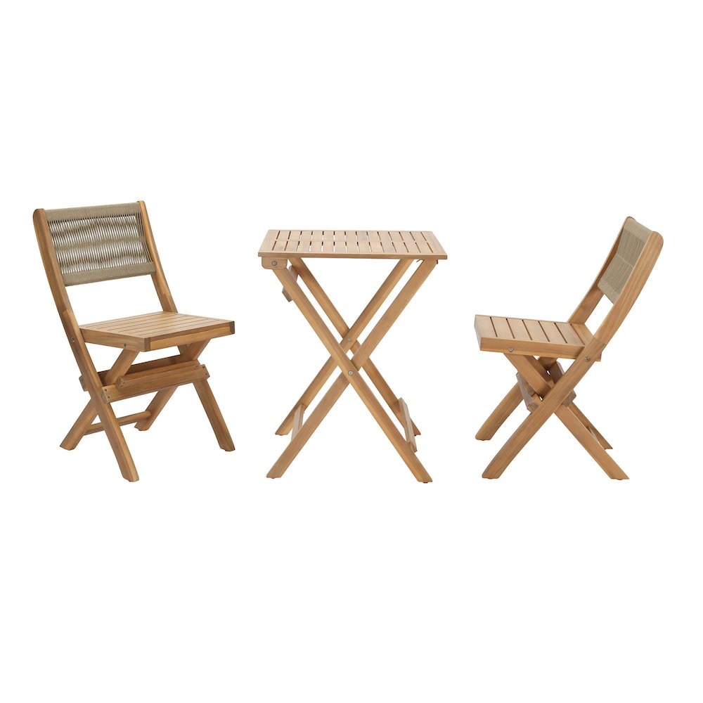 Balcony Outdoor - Foldable Bistro Set (1 Table & 2 Chairs). Picture 5