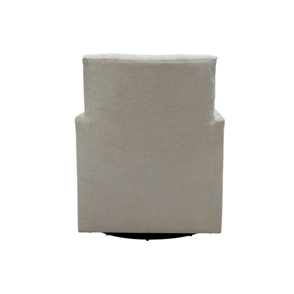 Riley Swivel Club Chair - Ivory. Picture 10