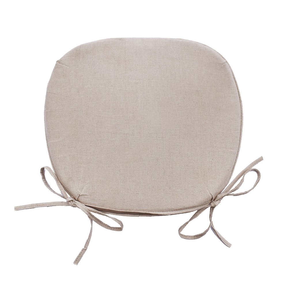 Seat Cushion for Cross Back Chair - Linen. Picture 1