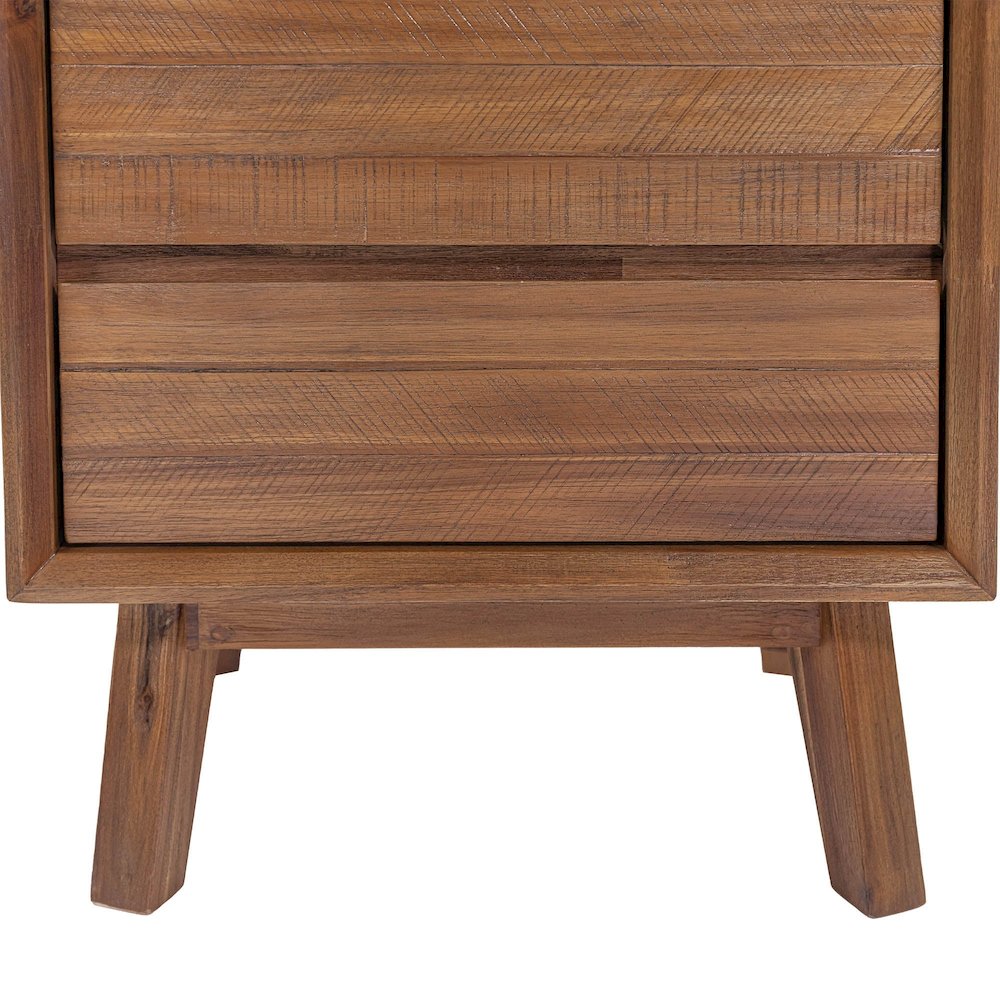 Gia 2 Drawer Nightstand - Warm Pecan. Picture 11