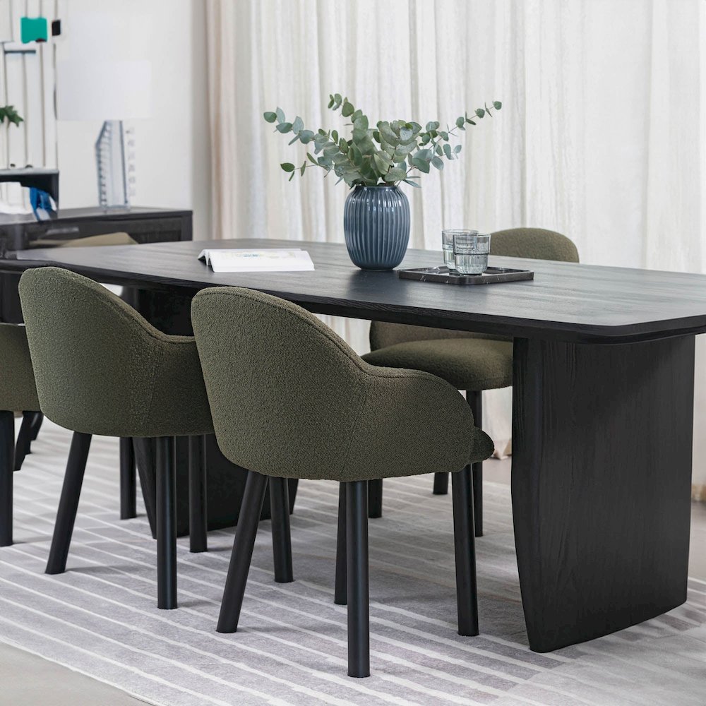 Tonic Dining Table - Black Oak. Picture 2