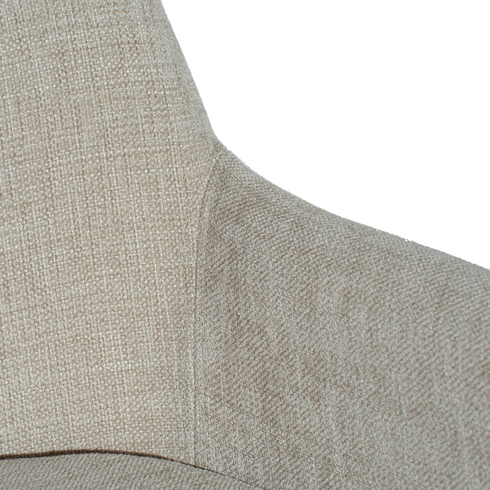 Fritz Arm Dining Chair - Taupe. Picture 5