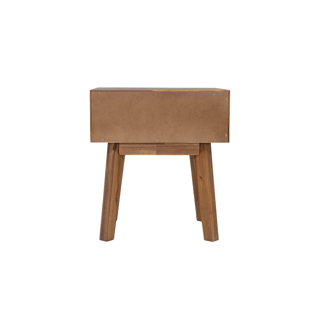 Gia 1 Drawer Nightstand - Warm Pecan. Picture 6